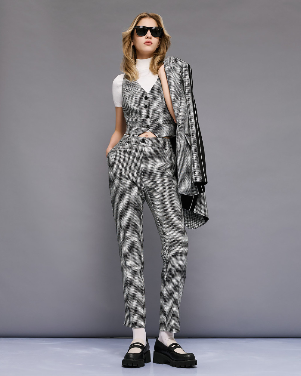 Access Fashion παντελόνι pied de poule