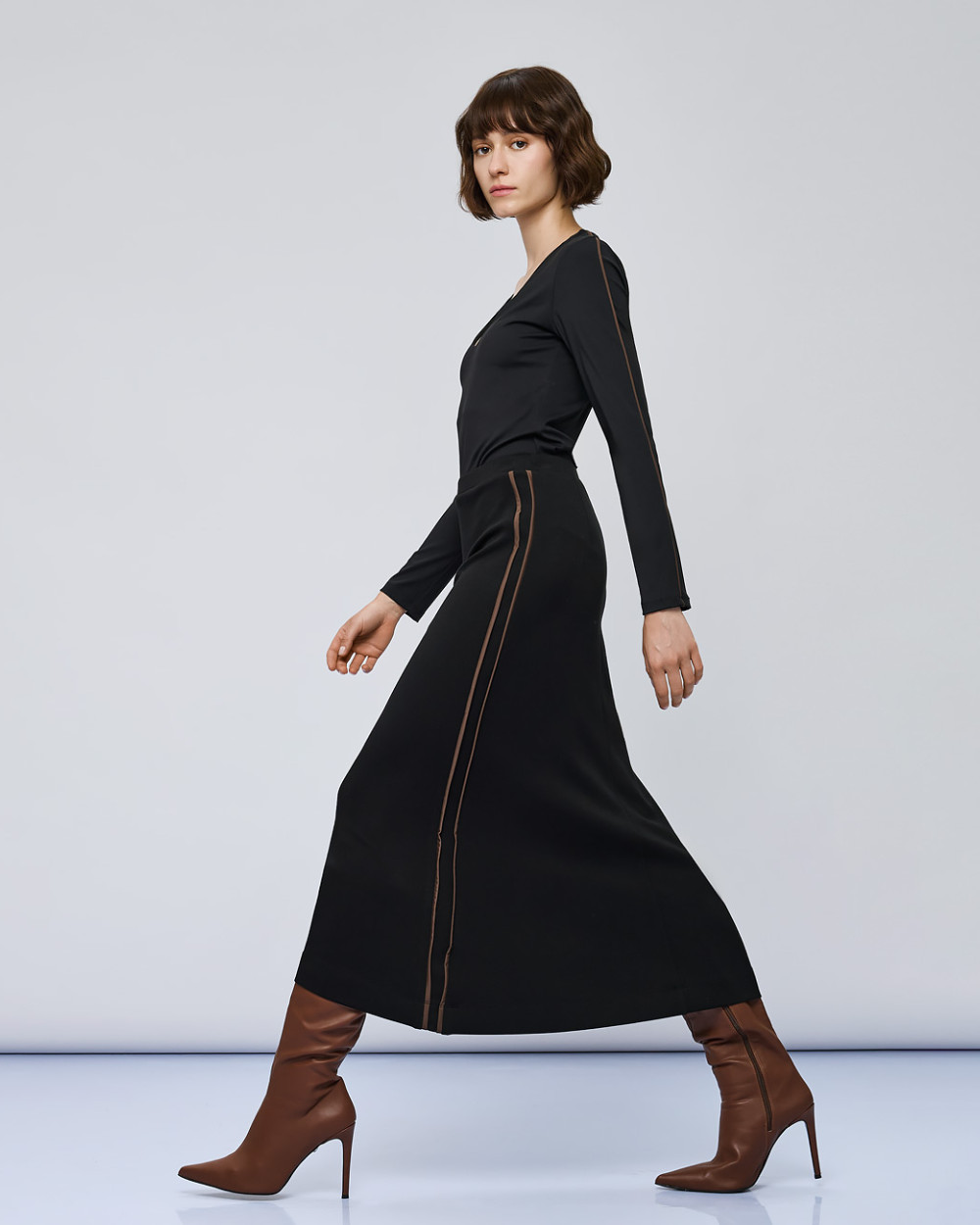 Access Fashion φούστα μίντι με ρέλι