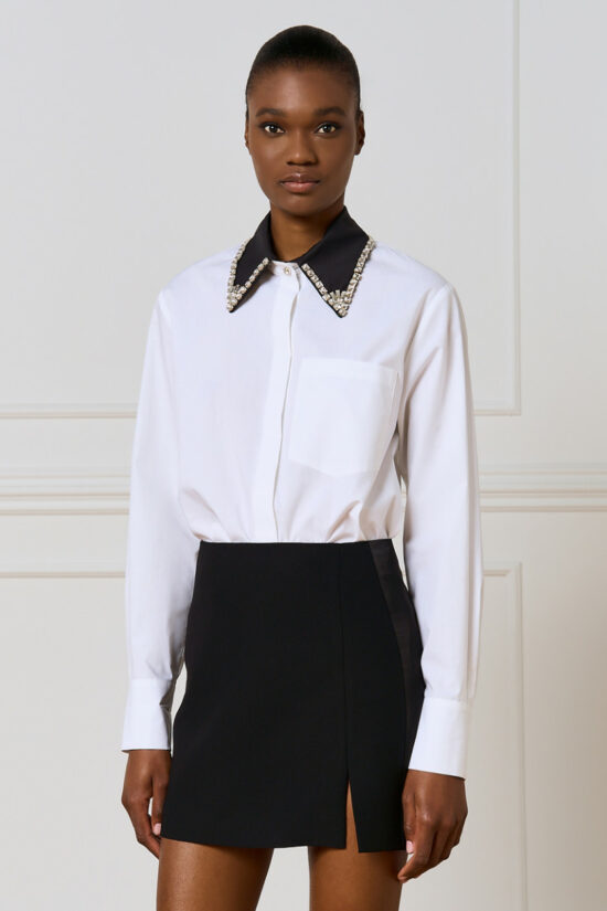 Access Fashion πουκάμισο με αποσπώμενο γιακά στρας