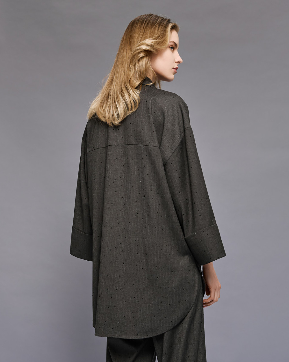 Access Fashion πουκάμισο μακρύ με στρας