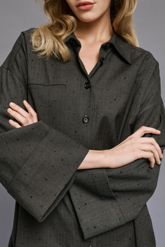 Access Fashion πουκάμισο μακρύ με στρας