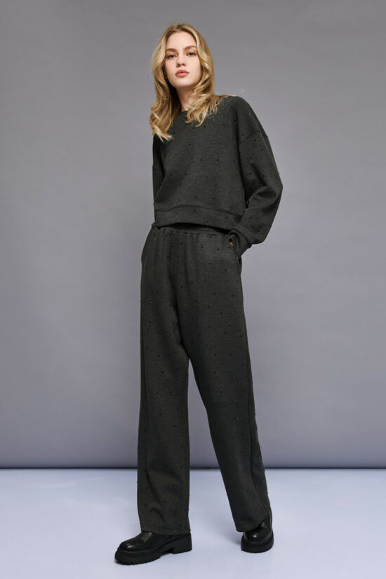 Access Fashion παντελόνι φούτερ με στρας