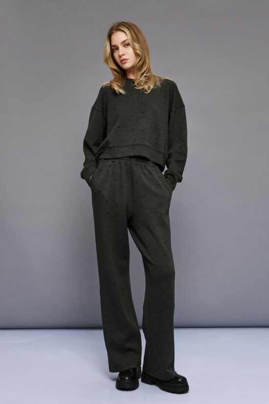 Access Fashion παντελόνι φούτερ με στρας