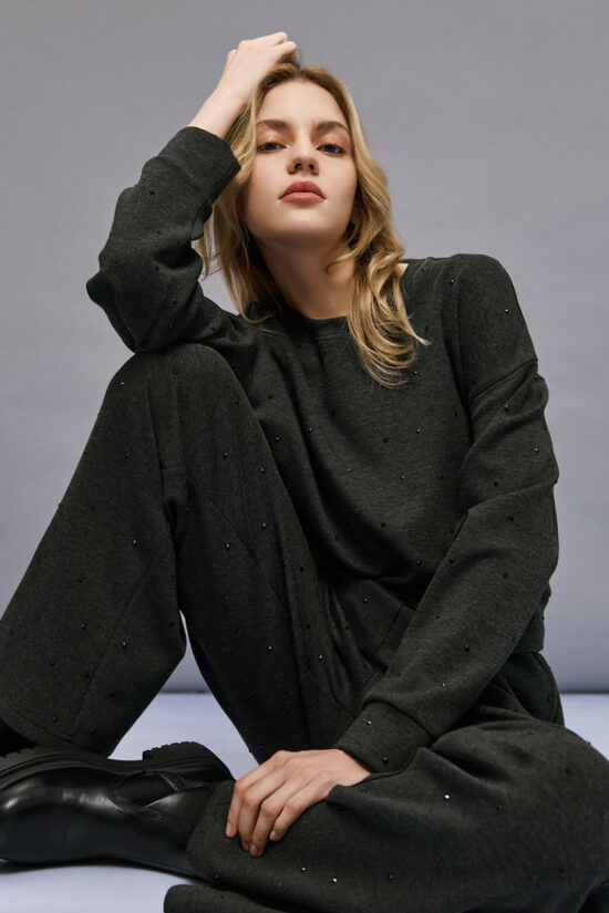 Access Fashion παντελόνι φούτερ με στρας