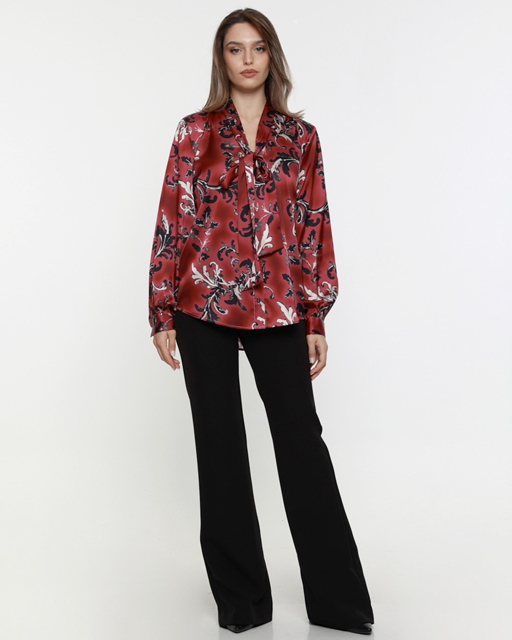 Πουκάμισο εμπριμέ με δέσιμο