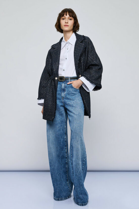 Access Fashion τζάκετ tweed με lurex