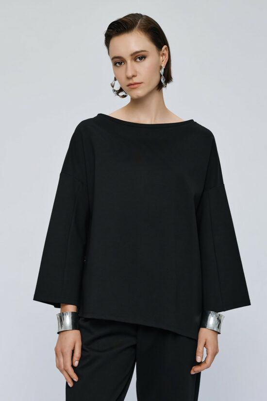 Access Fashion μπλούζα με χαμόγελο λαιμόκοψη