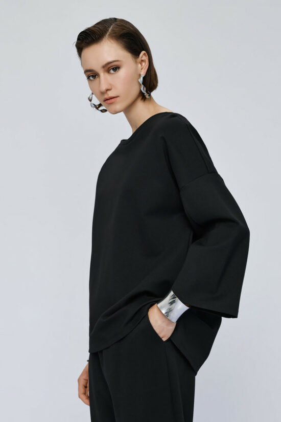 Access Fashion μπλούζα με χαμόγελο λαιμόκοψη