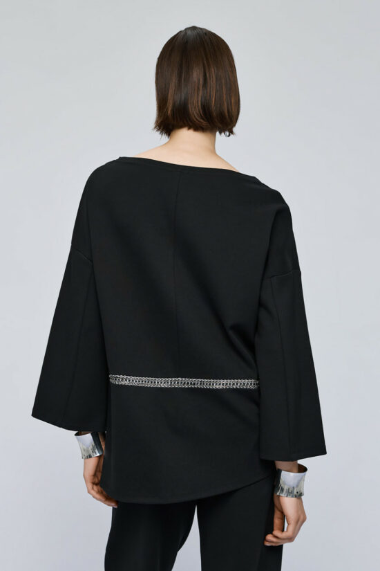 Access Fashion μπλούζα με χαμόγελο λαιμόκοψη