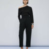 Access Fashion παντελόνι με λάστιχο και ρεβέρ