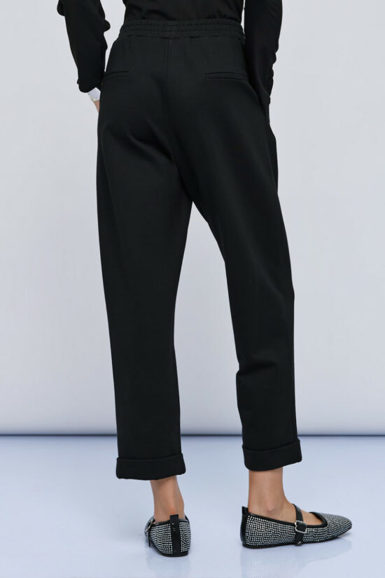 Access Fashion παντελόνι με λάστιχο και ρεβέρ