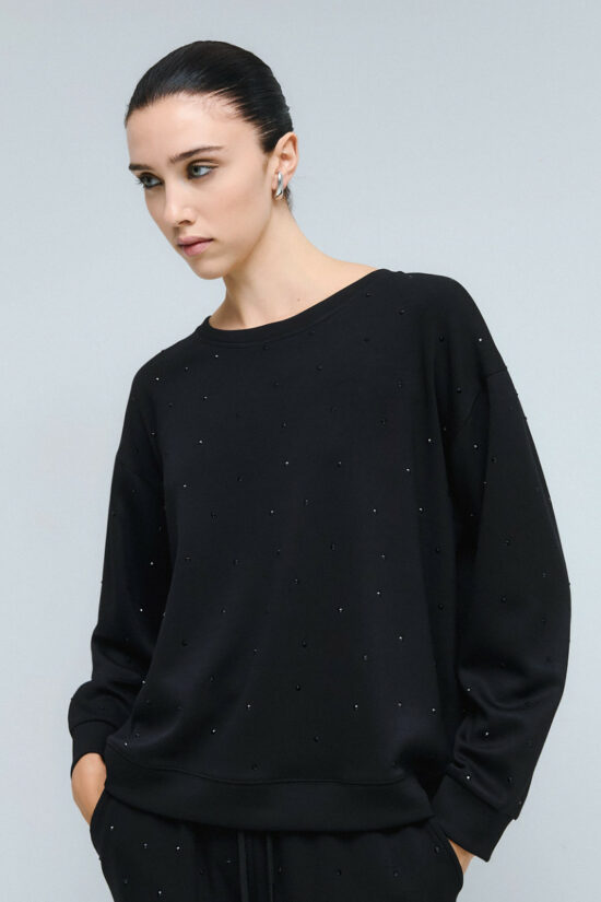Access Fashion μπλούζα φούτερ με στρας