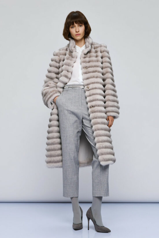 Access Fashion τζάκετ μακρύ με συνθετική γούνα