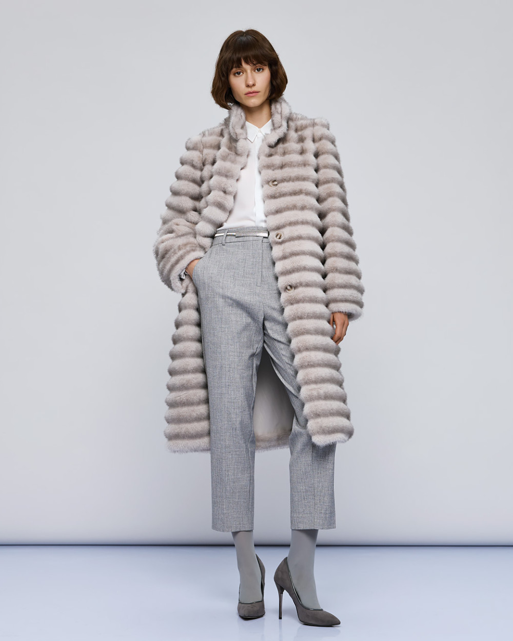 Access Fashion τζάκετ μακρύ με συνθετική γούνα