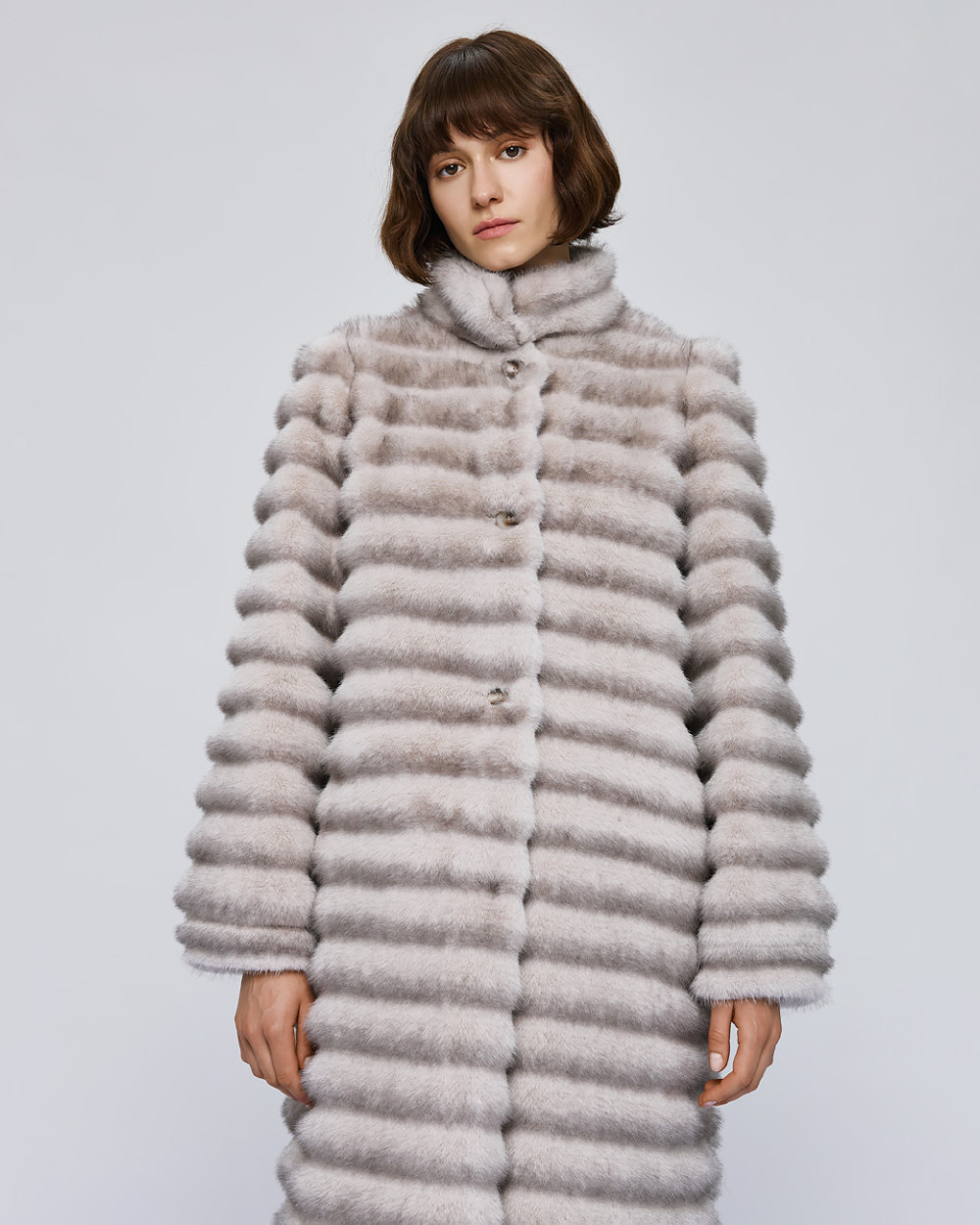 Access Fashion τζάκετ μακρύ με συνθετική γούνα