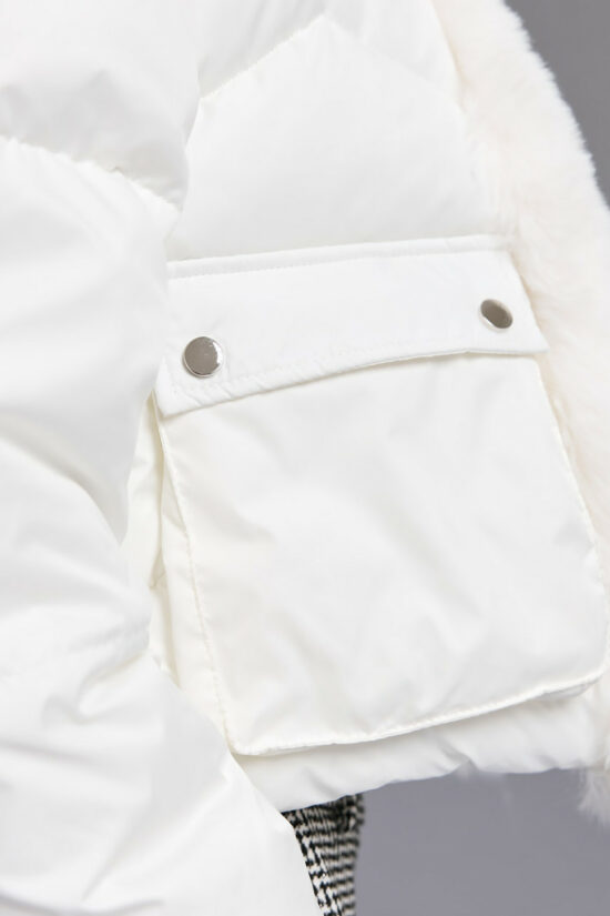 Access Fashion μπουφάν κοντό με συνθετική γούνα