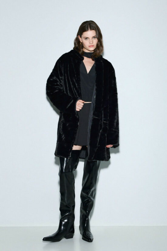 Access Fashion τζάκετ με συνθετική γούνα διπλής όψης