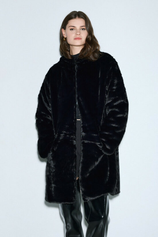 Access Fashion τζάκετ με συνθετική γούνα διπλής όψης