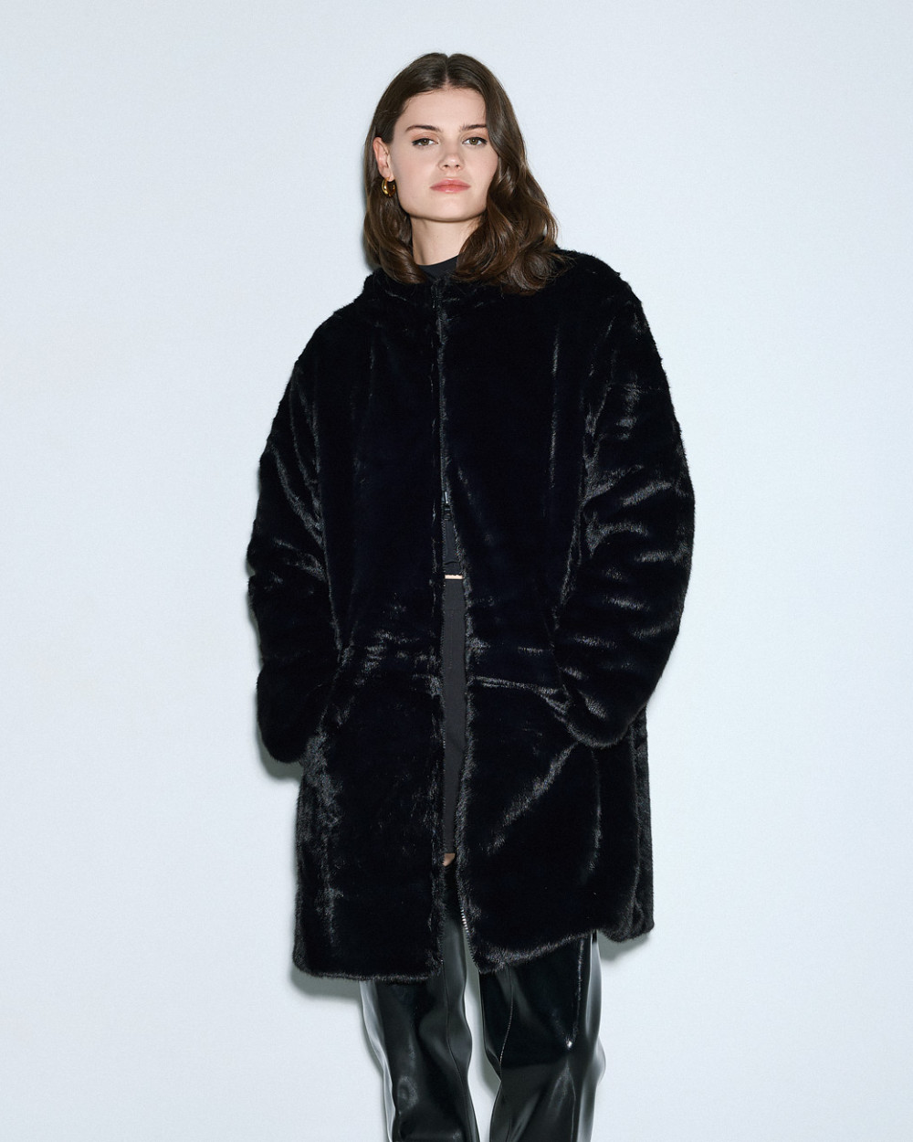 Access Fashion τζάκετ με συνθετική γούνα διπλής όψης