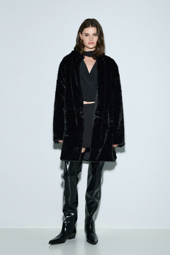 Access Fashion τζάκετ με συνθετική γούνα διπλής όψης