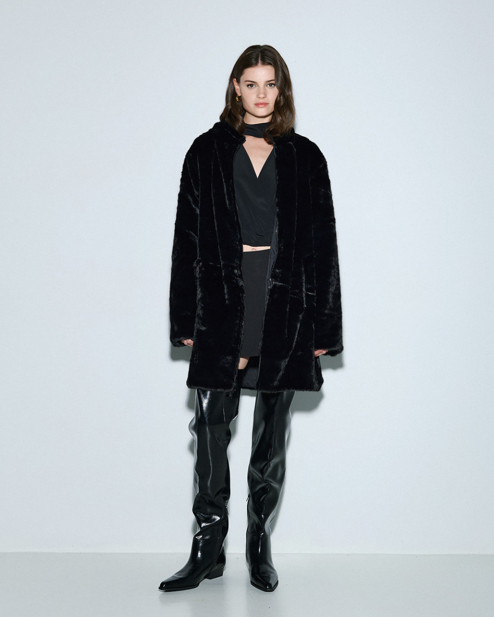 Access Fashion τζάκετ με συνθετική γούνα διπλής όψης