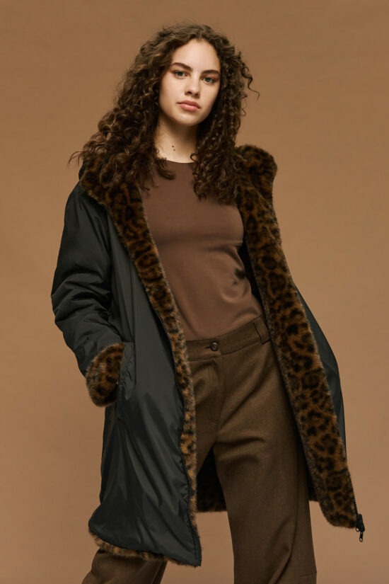 Access Fashion τζάκετ με συνθετική γούνα διπλής όψης