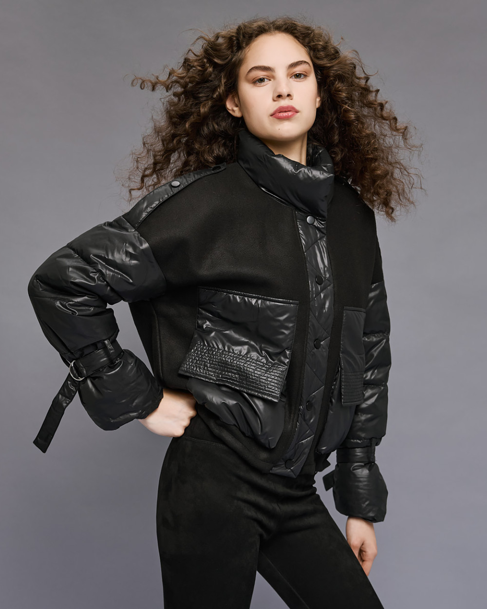 Access Fashion μπουφάν κοντό puffer