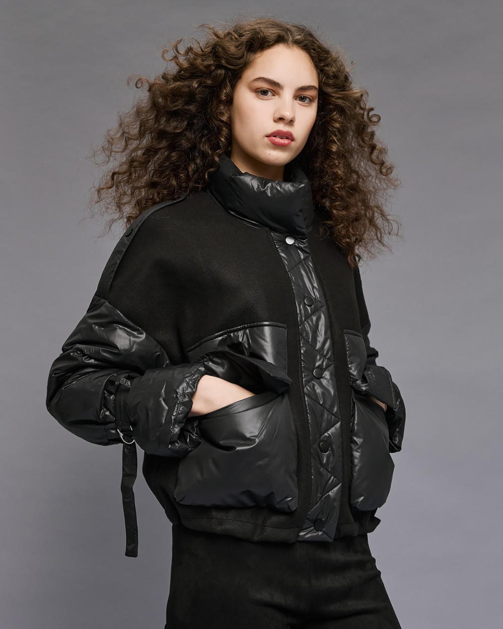 Access Fashion μπουφάν κοντό puffer