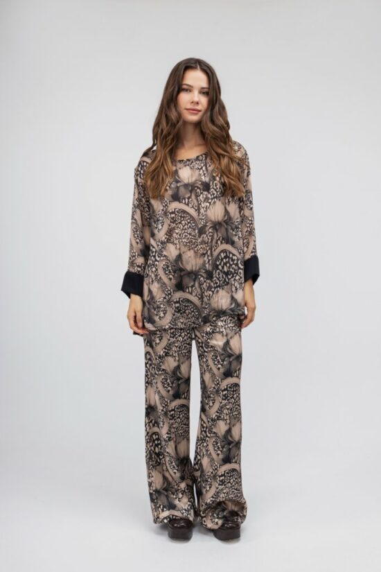 Open Fashion σετ με floral και animal print λεπτομέρειες