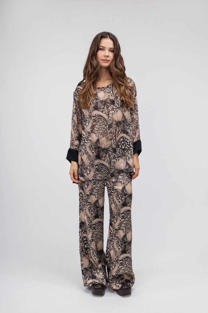 Open Fashion σετ με floral και animal print λεπτομέρειες