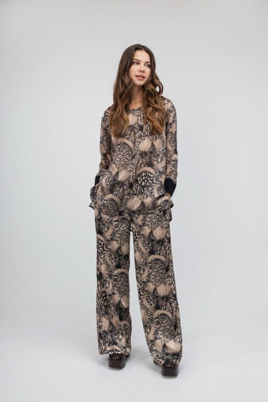 Open Fashion σετ με floral και animal print λεπτομέρειες