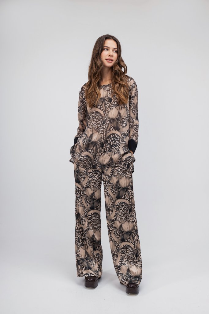Open Fashion σετ με floral και animal print λεπτομέρειες