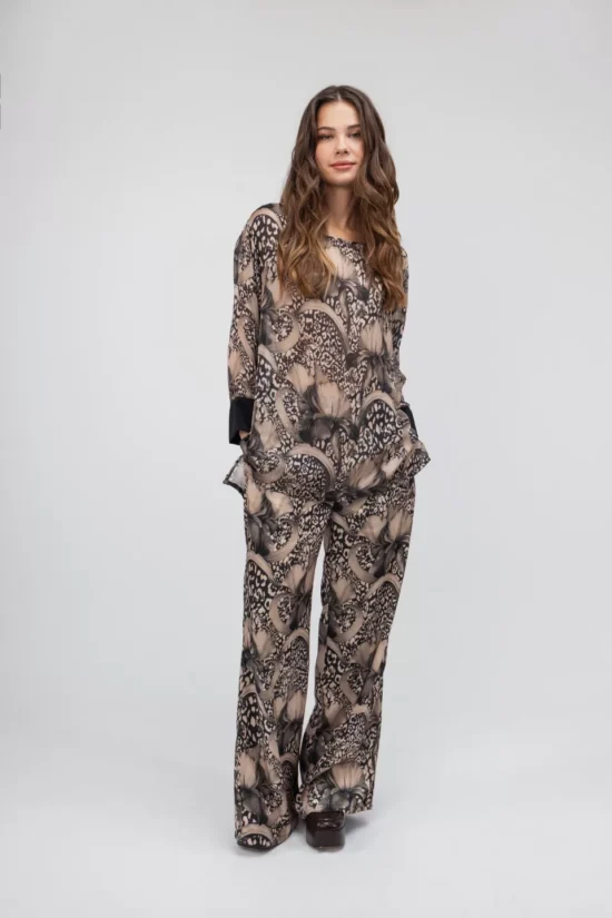 Open Fashion σετ με floral και animal print λεπτομέρειες