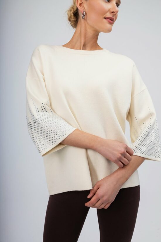 Open Fashion πουλόβερ με strass