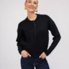 Open Fashion ζακέτα-πουλόβερ με strass