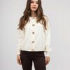 Open Fashion ζακέτα-πουλόβερ με χρυσά κουμπιά