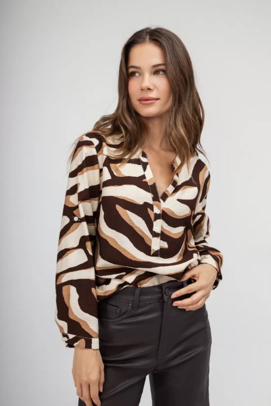 Open Fashion πουκάμισο με εμπριμέ σχέδια