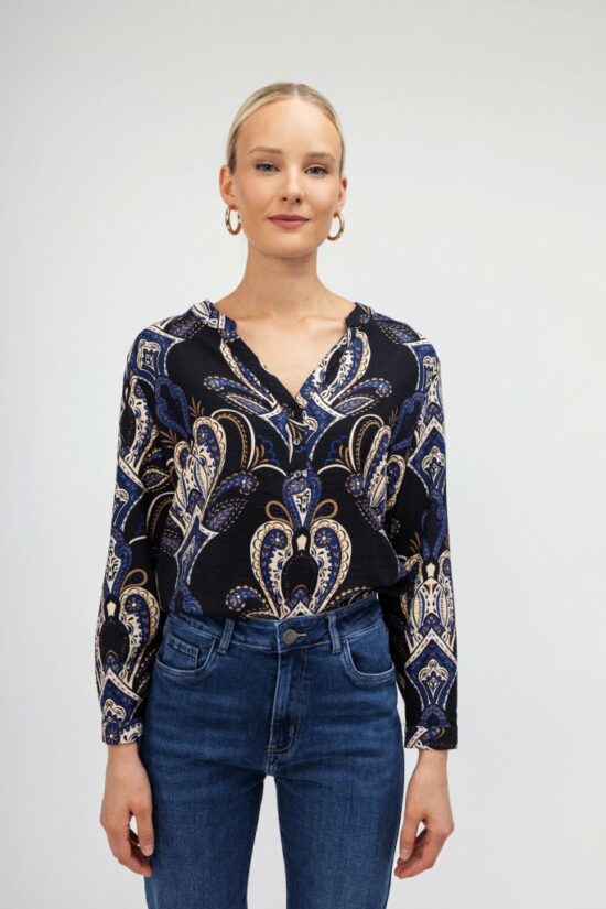 Open Fashion πουκάμισο με λαχούρια σχέδια