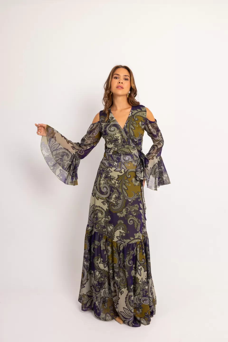 Open Fashion σετ με σχέδια από λαχούρια και χρυσοκλωστή