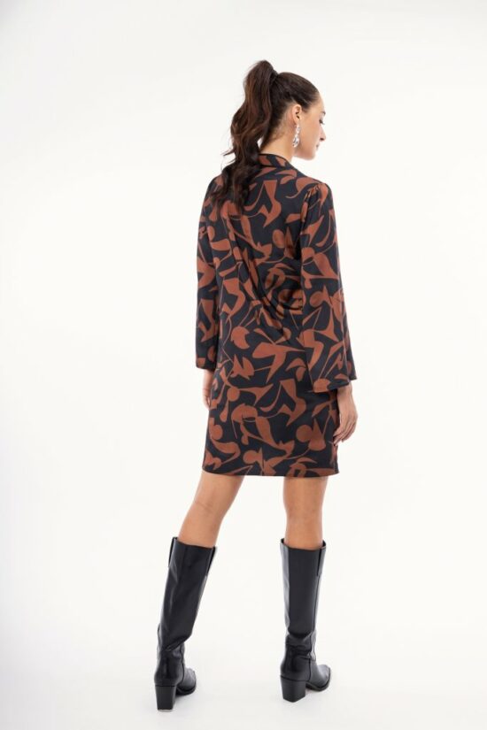 Open Fashion φόρεμα με γεωμετρικά σχέδια