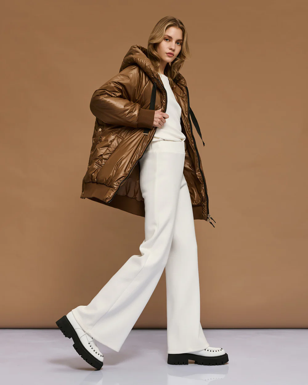 Access Fashion μπουφάν puffer με κουκούλα