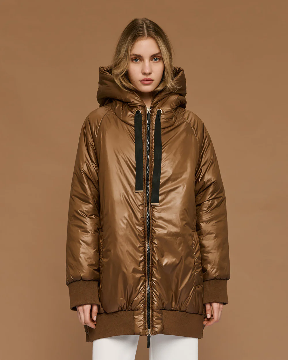 Access Fashion μπουφάν puffer με κουκούλα