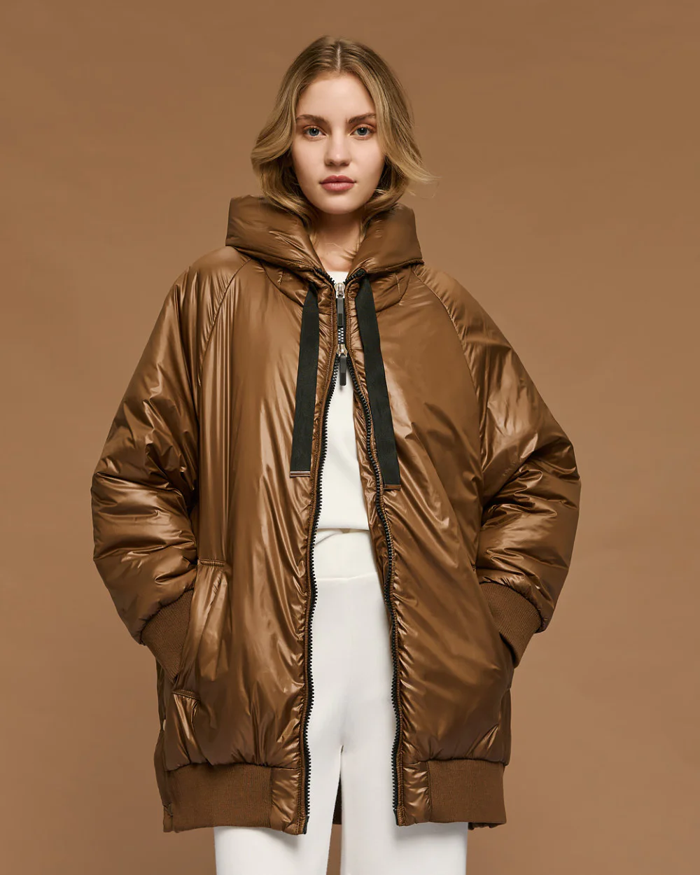 Access Fashion μπουφάν puffer με κουκούλα