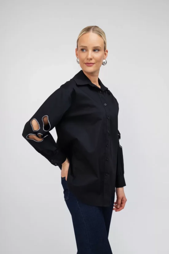 Open Fashion πουκάμισο με ανοίγματα