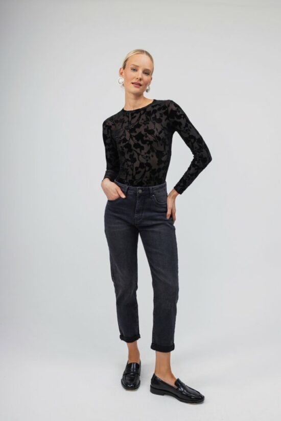 Open Fashion τζιν παντελόνι mum fit