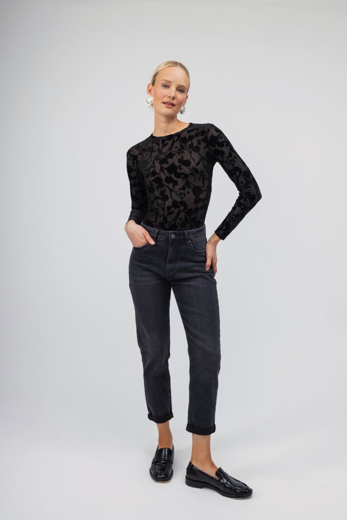 Open Fashion τζιν παντελόνι mum fit