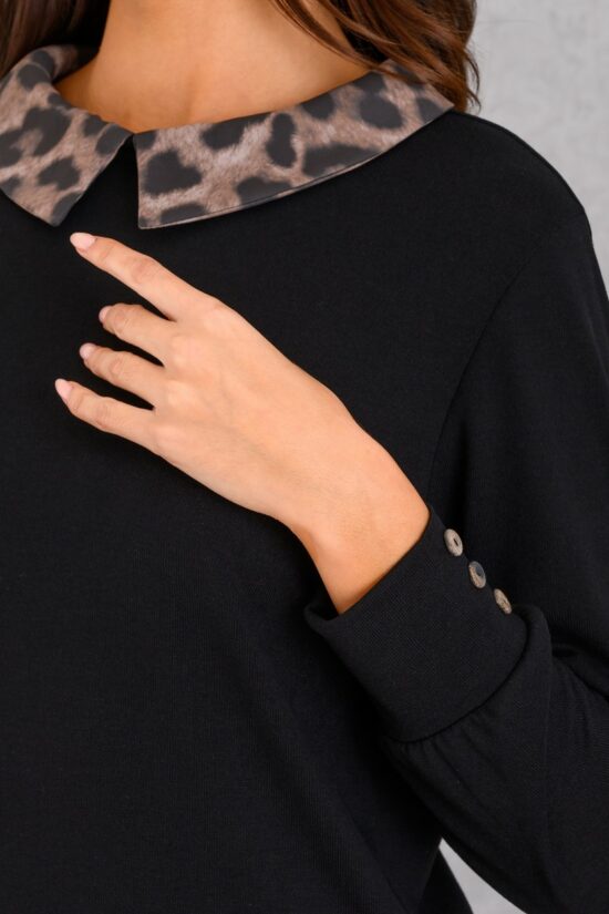 Derpouli μπλούζα με animal print λεπτομέρειες