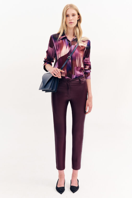 Forel πουκάμισο σατινέ εμπριμέ