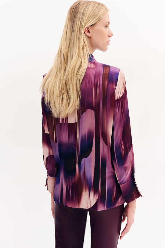 Forel πουκάμισο σατινέ εμπριμέ