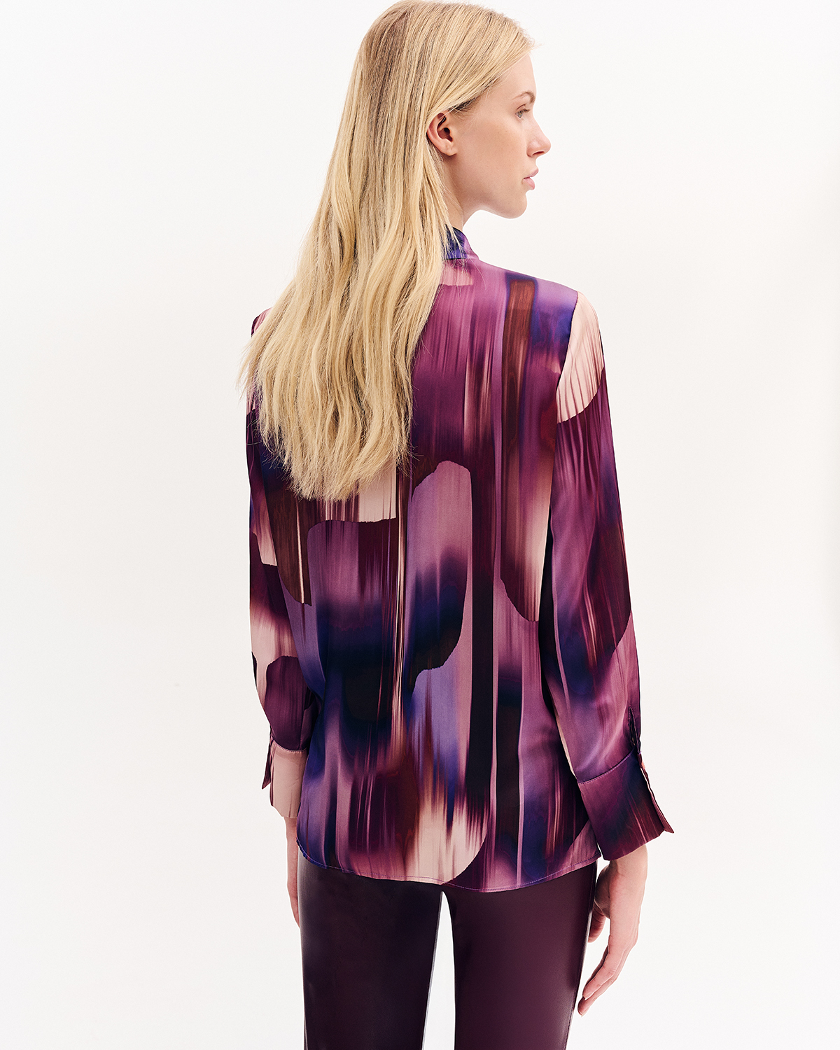 Forel πουκάμισο σατινέ εμπριμέ